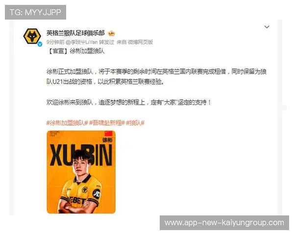 徐彬加盟狼队,逐梦英超迎来新生 徐彬加盟狼队,逐梦英超迎来新生